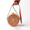 Vintage Handmade Women Rattan Bag Woven Bow Shoulder Bags