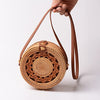 Vintage Handmade Women Rattan Bag Woven Bow Shoulder Bags