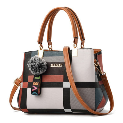 ACELURE Casual Plaid Shoulder Bag