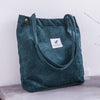 Women Corduroy Tote Ladies Casual Shoulder Bag