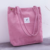 Women Corduroy Tote Ladies Casual Shoulder Bag