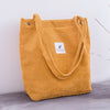 Women Corduroy Tote Ladies Casual Shoulder Bag